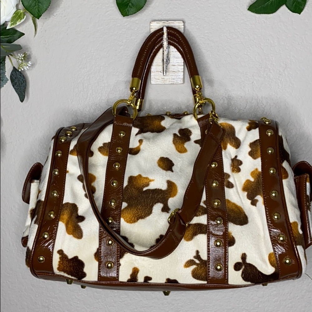 Cowprint Overnight Bag